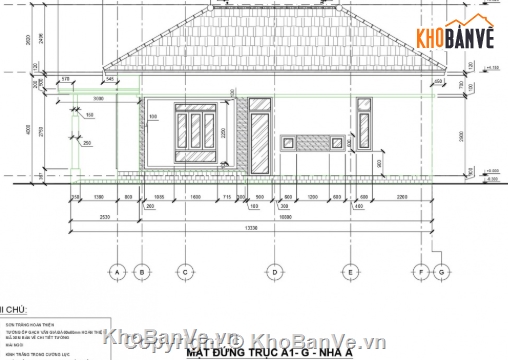biệt thự 1 tầng,file cad biệt thự 1 tầng,cad biệt thự 1 tầng