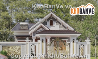 mái thái 1 tầng,biệt thự 1 tầng mái thái,cad biệt thự 1 tầng,file cad biệt thự 1 tầng,biệt thự 1 tầng file cad