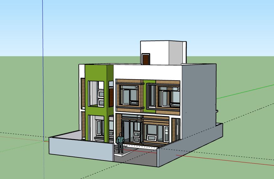 Biệt thự 2 tầng,model su biệt thự 2 tầng,file su biệt thự 2 tầng