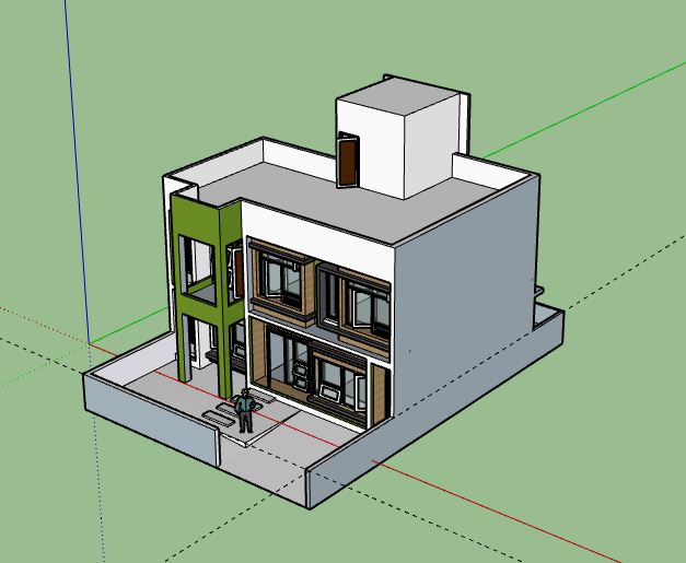 Biệt thự 2 tầng,model su biệt thự 2 tầng,file su biệt thự 2 tầng