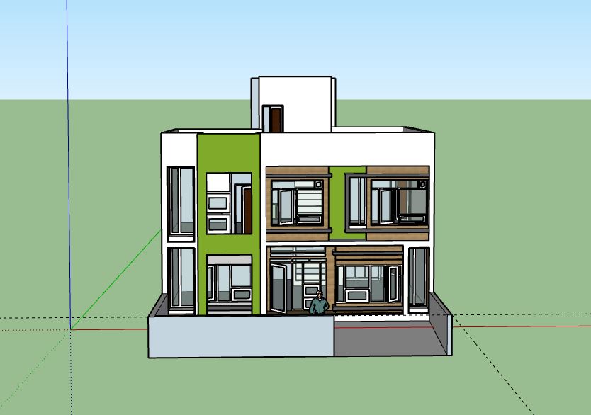 Biệt thự 2 tầng,model su biệt thự 2 tầng,file su biệt thự 2 tầng