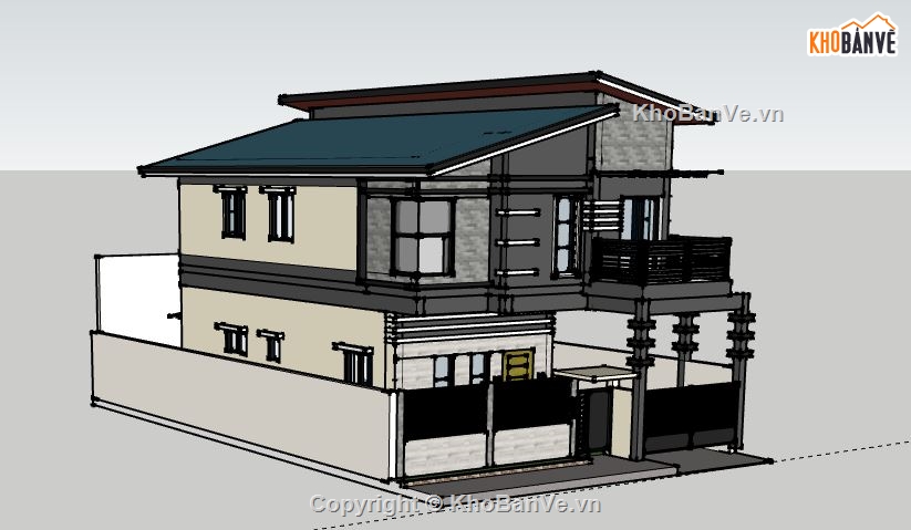 Biệt thự 2 tầng,model su biệt thự 2 tầng,file su biệt thự 2 tầng,biệt thự 2 tầng sketchup,file sketchup biệt thự 2 tầng