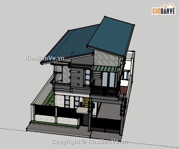 Biệt thự 2 tầng,model su biệt thự 2 tầng,file su biệt thự 2 tầng,biệt thự 2 tầng sketchup,file sketchup biệt thự 2 tầng