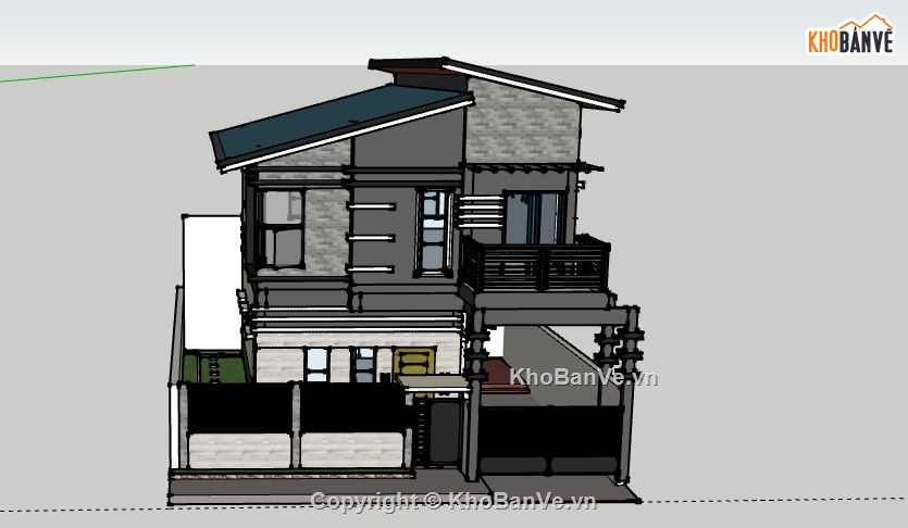 Biệt thự 2 tầng,model su biệt thự 2 tầng,file su biệt thự 2 tầng,biệt thự 2 tầng sketchup,file sketchup biệt thự 2 tầng