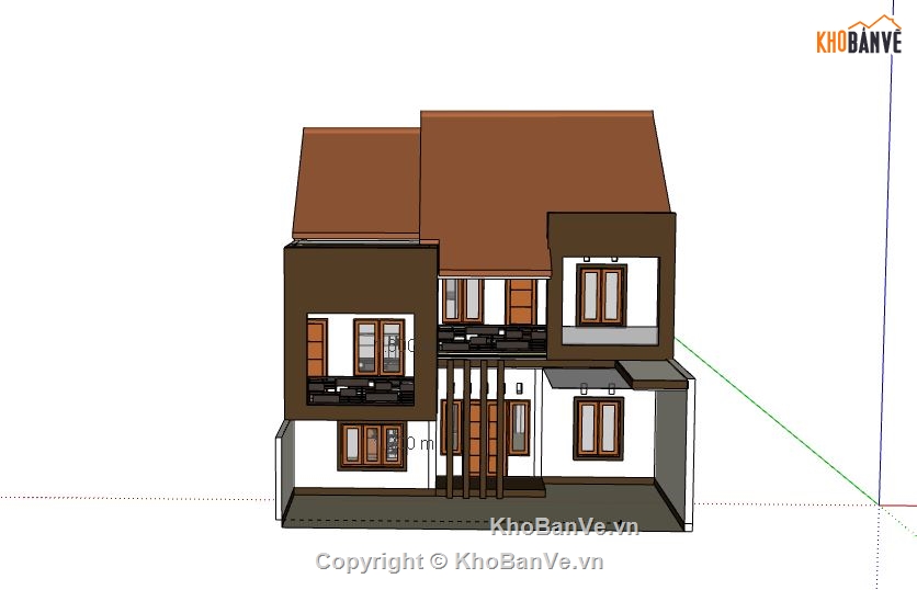 Biệt thự 2 tầng,model su biệt thự 2 tầng,file su biệt thự 2 tầng