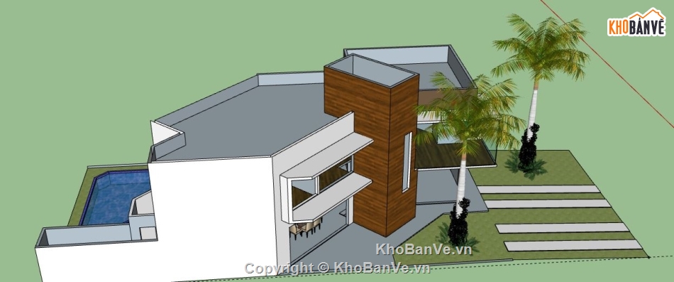 Biệt thự 2 tầng,model su biệt thự 2 tầng,biệt thự 2 tầng file su,file sketchup biệt thự 2 tầng,biệt thự 2 tầng model su