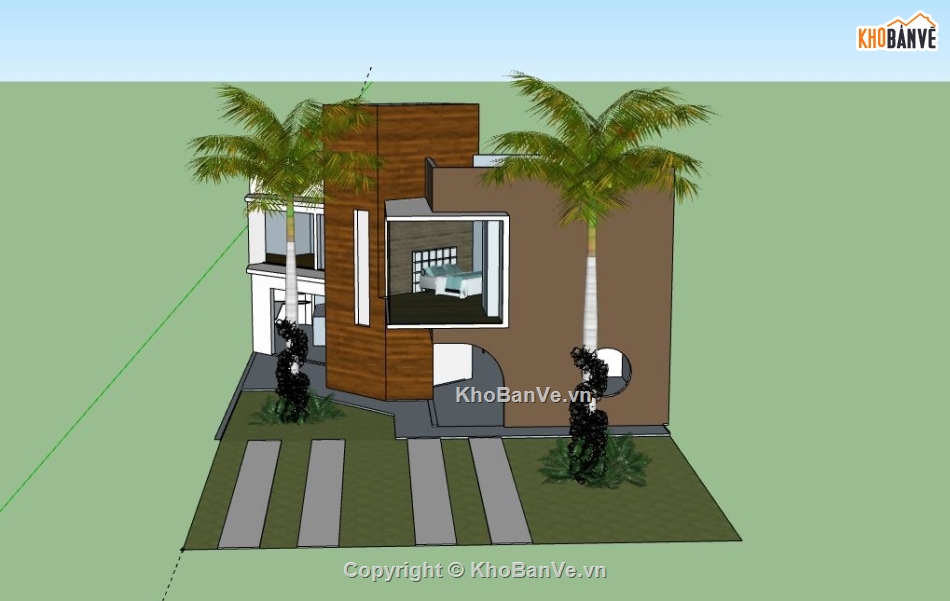 Biệt thự 2 tầng,model su biệt thự 2 tầng,biệt thự 2 tầng file su,file sketchup biệt thự 2 tầng,biệt thự 2 tầng model su