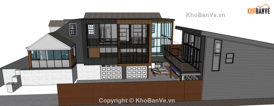 file sketchup biệt thự,model su biệt thự,su biệt thự