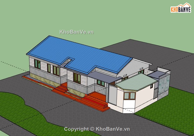 Biệt thự 2 tầng,model su biệt thự 2 tầng,biệt thự 2 tầng file su