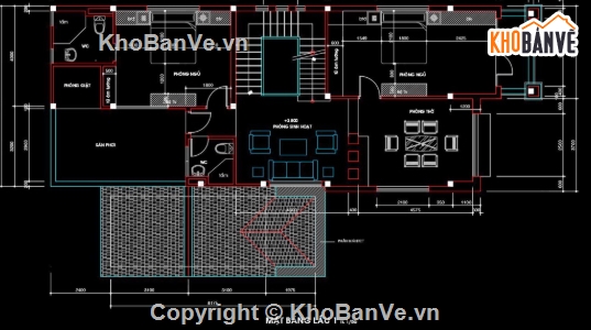 biệt thự 2 tầng,cad biệt thự 2 tầng,biệt thự 2 tầng file cad,file cad biệt thự 2 tầng