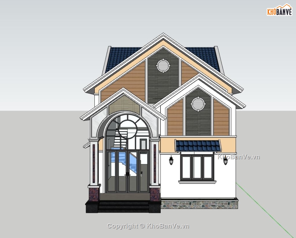 Biệt thự  2 tầng,model su biệt thư,phối cảnh biệt thự,mẫu biệt thự đẹp