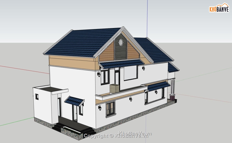 Biệt thự  2 tầng,model su biệt thư,phối cảnh biệt thự,mẫu biệt thự đẹp