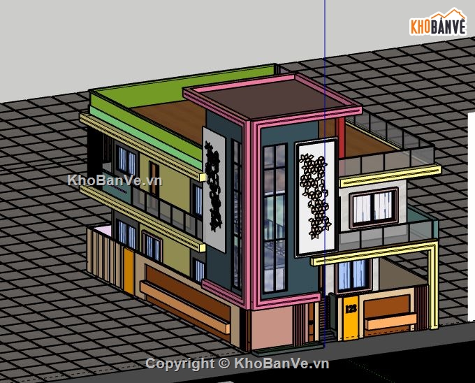 Biệt thự 2 tầng,model su biệt thự 2 tầng,biệt thự 2 tầng