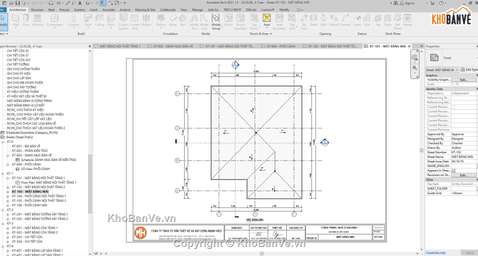 kiến trúc biệt thự 2 tầng,file revit biệt thự 2 tầng,Mẫu biệt thự 2 tầng mái nhật,biệt thự 2 tầng hiện đại