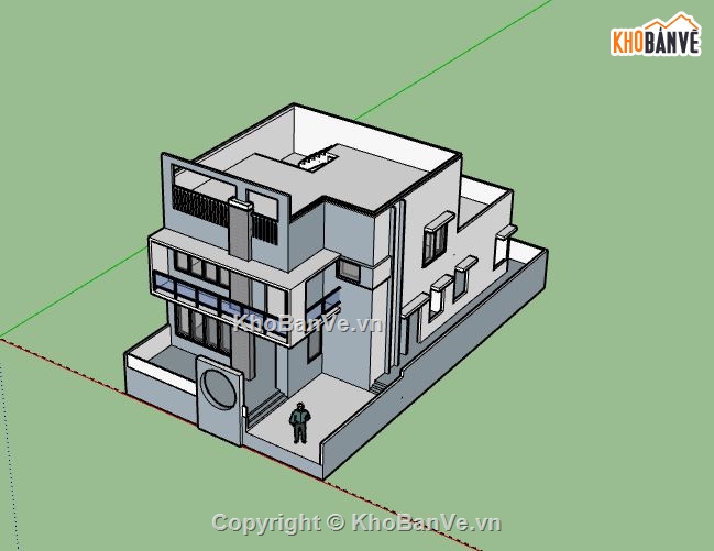 Biệt thự 2 tầng,model su biệt thự 2 tầng,file su biệt thự 2 tầng