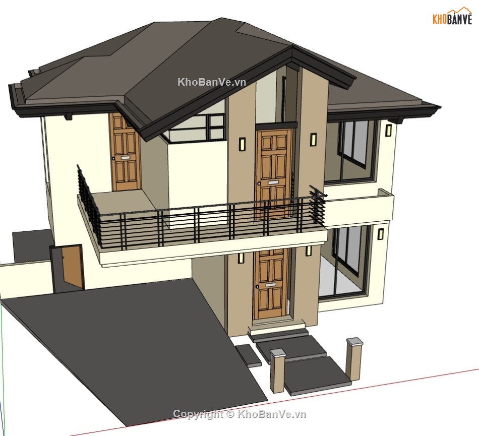 biệt thự 2 tầng,su biệt thự 2 tầng,model su biệt thự