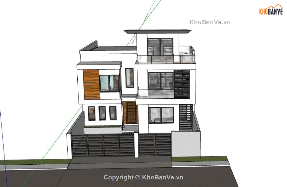 Biệt thự  2 tầng,model su biệt thự 2 tầng,file su biệt thự 2 tầng,file sketchup biệt thự 2 tầng,biệt thự 2 tầng file su