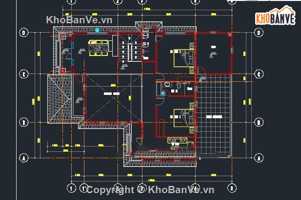 biệt thự 2 tầng,biệt thự mái thái,mẫu biệt thự mái thái