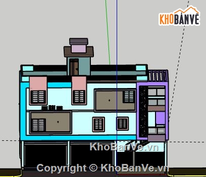 Biệt thự 3 tầng,model su biệt thự 3 tầng,mẫu biệt thự 3 tầng file su