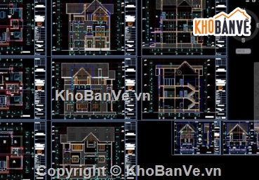 Biệt thự 3 tầng file cad,cad biệt thự 3 tầng,biệt thự 3 tầng  cad
