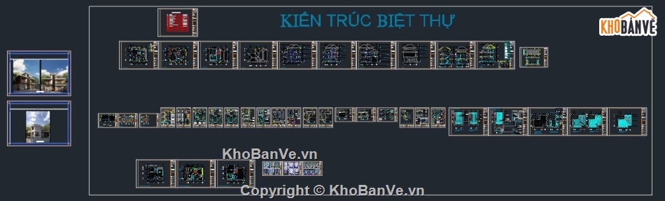 Biệt thự 3 tầng 9.7x12.2m,bản vẽ biệt thự 3 tầng file cad,Thiết kế biệt thự 3 tầng,Bản vẽ Biệt thự 3 tầng đẹp