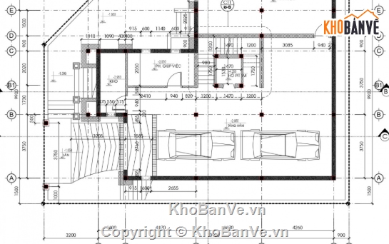 Biệt thự tân cổ điển,biệt thự 3 tầng,file cad biệt thự 3 tầng,cad biệt thự 3 tầng