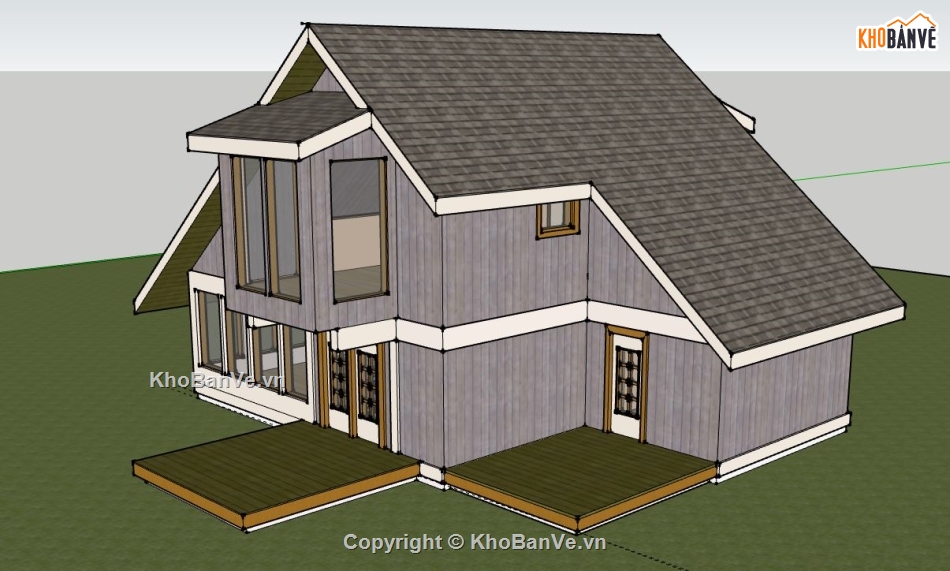 Biệt thự 1 tầng,model su biệt thự 1 tầng,biệt thự 1 tầng file su,sketchup biệt thự 1 tầng,biệt thự 1 tầng file sketchup