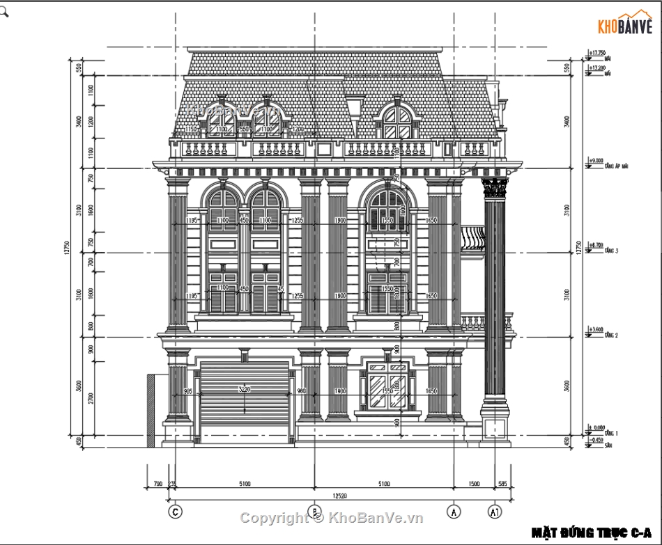 bản vẽ biệt thự tân cổ điển full,biệt thự cổ đại,mẫu biệt thự pháp sang trọng,biệt thự 1 tầng hầm 3 tầng nổi,biệt thự tân cổ điển có hầm,biệt thự tân cổ điển 3 tầng nổi