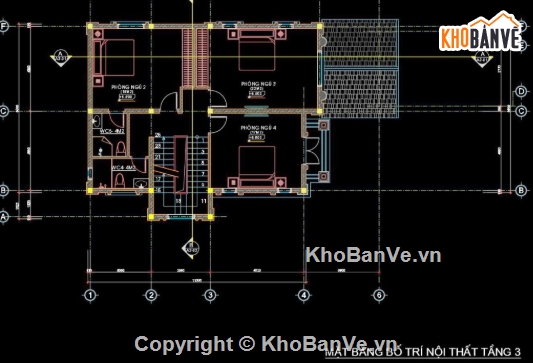 biệt thự 3 tầng,cad biệt thự 3 tầng,file cad biệt thự 3 tầng