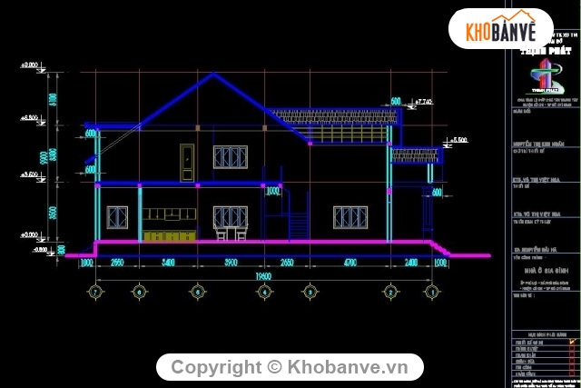 Biệt thự cấp 4  8.5x19.6m,Biệt thự 1 tầng,bản vẽ biệt thự vườn,Cad biệt thự 1 tầng