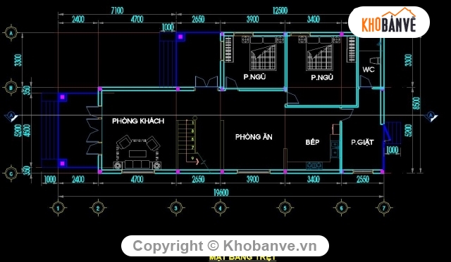 Biệt thự cấp 4  8.5x19.6m,Biệt thự 1 tầng,bản vẽ biệt thự vườn,Cad biệt thự 1 tầng