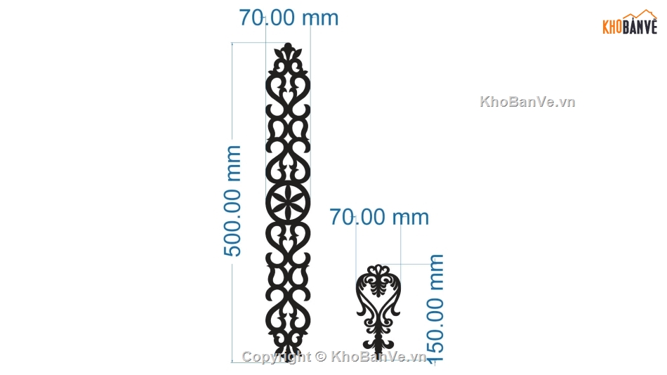 thiết kế hoa văn cnc,hoa văn cột,file cnc hoa văn cột