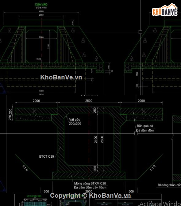 ống cống đúc sẵn,cống hộp,cống hộp file cad,cad cống hộp