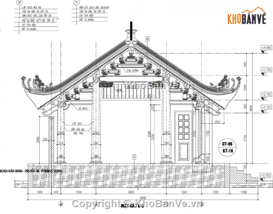 chùa,file cad chùa,cad chùa,chùa file cad