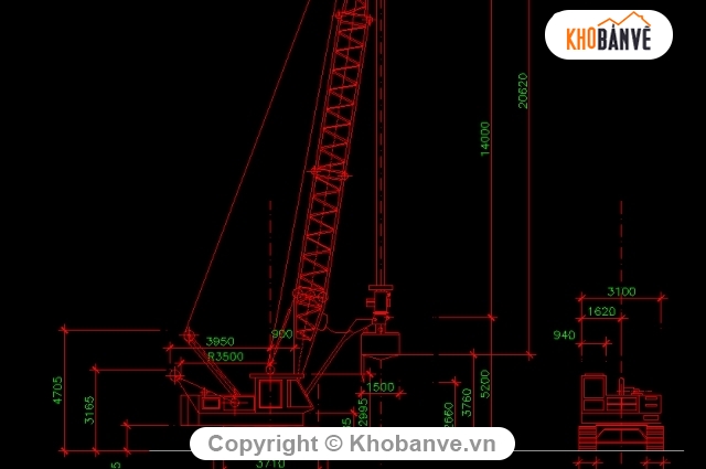 Bản vẽ,Bản vẽ chi tiết,bản vẽ,máy cẩu,chi tiết máy cẩu