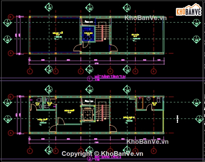 nhà 4 tầng,Bản vẽ nhà 4 tầng,Bản vẽ nhà nghỉ,nhà nghỉ 4 tầng