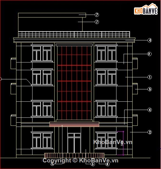 kết cấu trường học,kết cấu trường du lịch,bản vẽ thiết kế trường du lịch,file cad trường du lịch