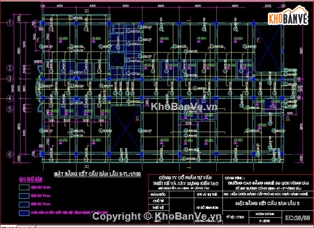 kết cấu trường học,kết cấu trường du lịch,bản vẽ thiết kế trường du lịch,file cad trường du lịch