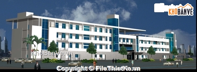 kiến trúc bệnh viện đa khoa,bệnh viện đa khoa Bắc Ninh,thiết kế bệnh viện,bản vẽ bệnh viện
