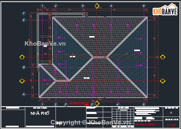 biệt thự 1 tầng mái nhật 11x15m,bản vẽ autocad biệt thự 1 tầng,thiết kế nhà 1 tầng