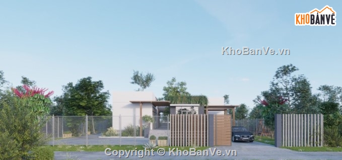 mẫu nhà 1 tầng,nhà 1 tầng đẹp,3dmax nhà 1 tầng
