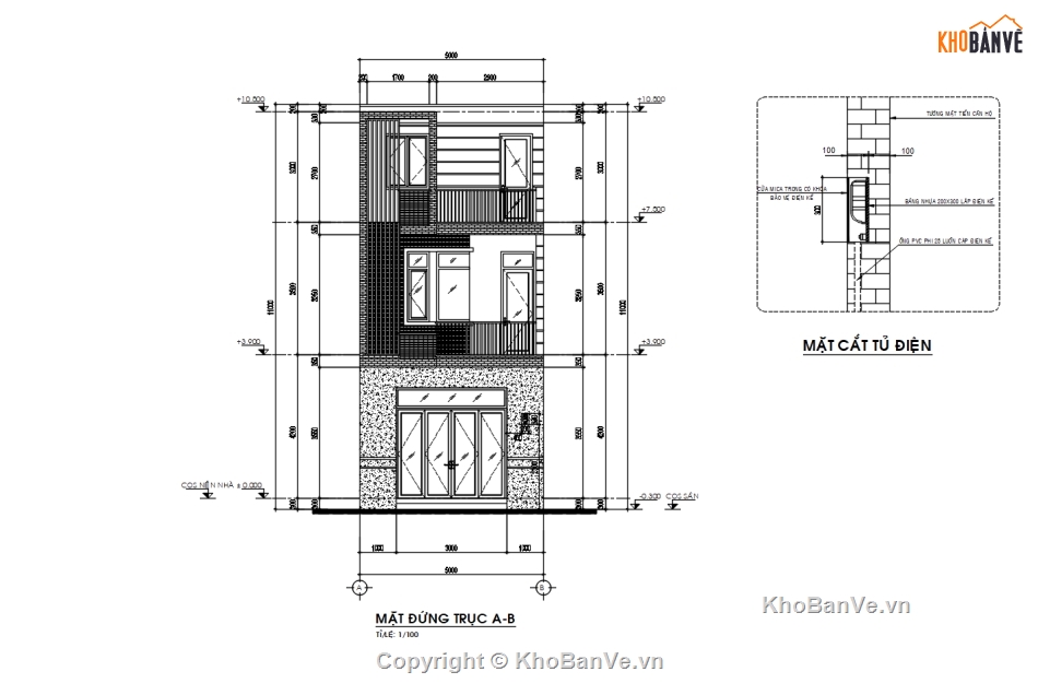 nhà phố,thiết kế nhà phố,bản vẽ nhà phố