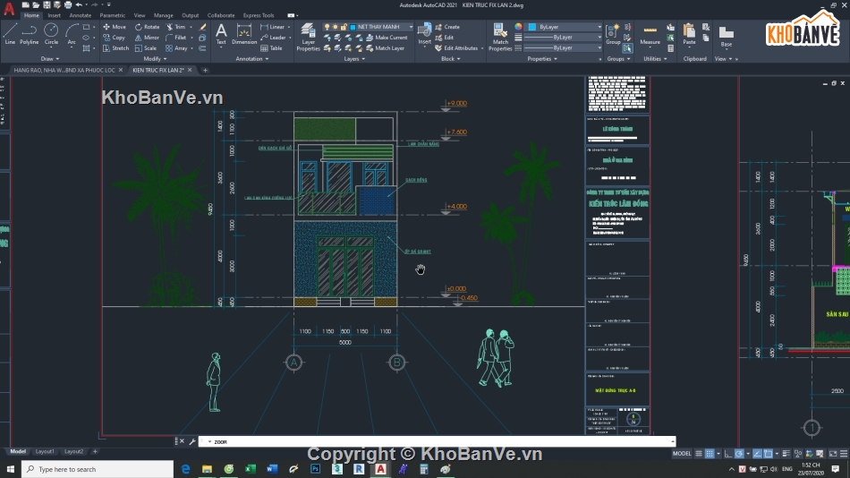 nhà phố 2 tầng,file cad nhà phố 2 tầng,cad nhà phố 2 tầng,autocad nhà phố 2 tầng
