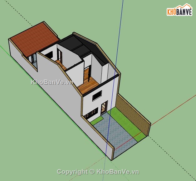 Nhà phố 2 tầng,file sketchup nhà phố 2 tầng,nhà phố 2 tầng model su,sketchup nhà phố 2 tầng,nhà phố 2 tầng sketchup