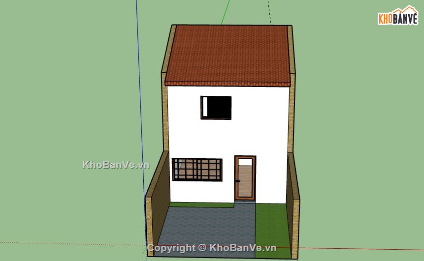 Nhà phố 2 tầng,file sketchup nhà phố 2 tầng,nhà phố 2 tầng model su,sketchup nhà phố 2 tầng,nhà phố 2 tầng sketchup