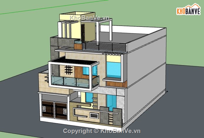 Nhà phố 2 tầng,model su nhà phố 2 tầng,file su nhà phố 2 tầng,nhà phố 2 tầng file sketchup,sketchup nhà phố 2 tầng