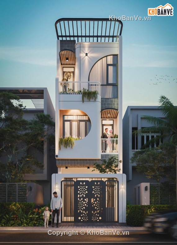 3dmax nhà phố 3 tầng,nhà phố 3 tầng,mẫu nhà phố 3 tầng