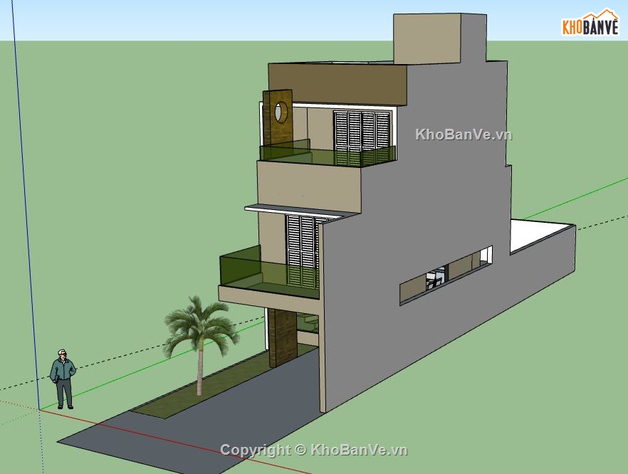 Nhà phố 3 tầng,file sketchup nhà phố 3 tầng,nhà phố 3 tầng file su,nhà phố 3 tầng sketchup,sketchup nhà phố 2 tầng