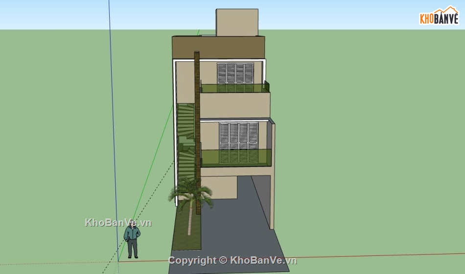 Nhà phố 3 tầng,file sketchup nhà phố 3 tầng,nhà phố 3 tầng file su,nhà phố 3 tầng sketchup,sketchup nhà phố 2 tầng