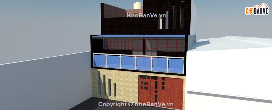 Nhà phố 3 tầng,model su nhà phố 3 tầng,nhà phố 3 tầng file sketchup,sketchup nhà phố 3 tầng,nhà phố 3 tầng file su